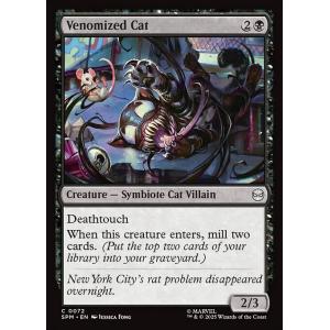MTG ■黒/英語版■ (072)《ヴェノム化した猫/Venomized Cat》スパイダーマン SPM 黒C