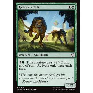 MTG ■緑/英語版■ (104)《クレイヴンの大猫/Kraven's Cats》スパイダーマン SPM 緑C