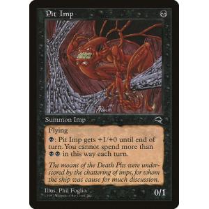 MTG ■黒/英語版■ 《奈落のインプ/Pit Imp》テンペスト TMP
