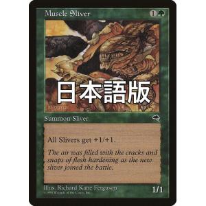 MTG ■緑/日本語版■ 《筋肉スリヴァー/Muscle Sliver》テンペスト TMP
