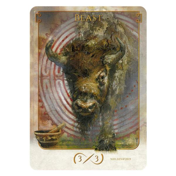 MTG ■トークン■ 《ビースト/BEAST  3/3》Tokens of Spirit Teres...
