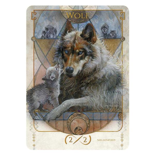 MTG ■トークン■ 《狼/WOLF  2/2》★FOIL★ Tokens of Spirit Te...