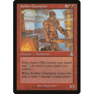 MTG ■赤/英語版■ 《ケルドのチャンピオン/Keldon Champion》ウルザズ・レガシー ULG