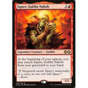 MTG ■赤/英語版■ 《ゴブリンの太守スクイー/Squee, Goblin Nabob》 アルティ...
