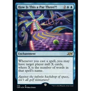 MTG ■青/英語版■ 《How Is This a Par Three?!》★ギャラクシーFOIL...