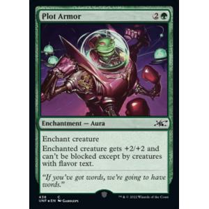 MTG ■緑/英語版■ 《Plot Armor》★ギャラクシーFOIL★ Unfinity UNF