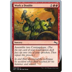 MTG ■赤/英語版■ 《Work a Double》▲銀枠▲  Unstable  UST