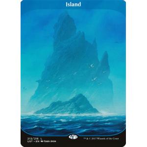 MTG ■土地/英語版■ 《島/Island》▲銀枠▲ Unhinged  UST