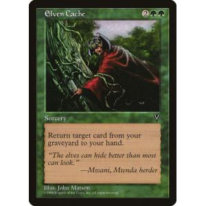MTG ■緑/英語版■ 《エルフの隠し場所/Elven Cache》ヴィジョンズ VIS