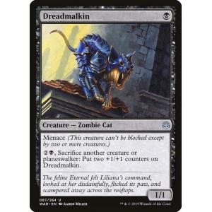 MTG ■黒/英語版■ 《戦慄猫/Dreadmalkin》灯争大戦 WAR