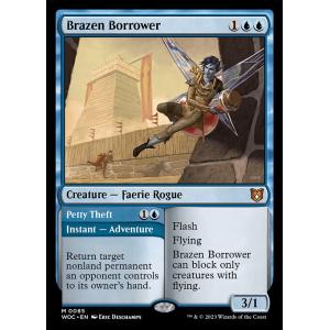 MTG ■青/英語版■ 《厚かましい借り手/Brazen Borrower》エルドレインの森：統率者...