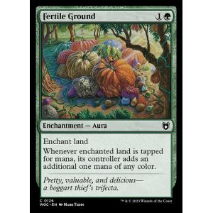 MTG ■緑/英語版■ 《肥沃な大地/Fertile Ground》エルドレインの森：統率者 WOC