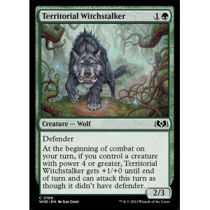 MTG ■緑/英語版■ 《縄張り持ちの魔女跡追い/Territorial Witchstalker》エルドレインの森 WOE