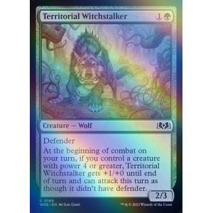MTG ■緑/英語版■ 《縄張り持ちの魔女跡追い/Territorial Witchstalker》★FOIL★エルドレインの森 WOE