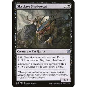 MTG ■黒/英語版■ 《スカイクレイブの影猫/Skyclave Shadowcat》ゼンディカーの夜明け ZNR
