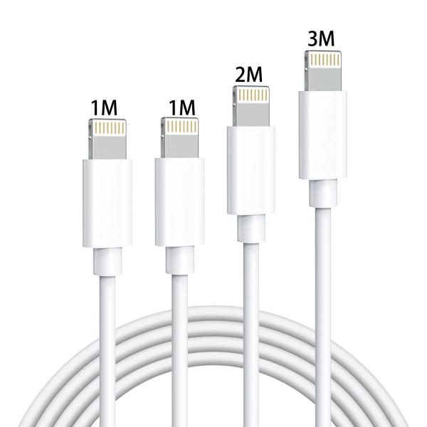 iPhone 充電ケーブル 純正【1M+1M+2M+3M】 4本セット lightning ケーブル...