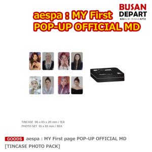 [TINCASE PHOTO PACK] aespa : MY First page POP-UP OFFICIAL MD GOODS エスパー 送料無料 KSE｜shopandcafeo