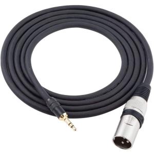 XLR 3.5mm 変換 ケーブル ステレオ オスオス ミニプラグ