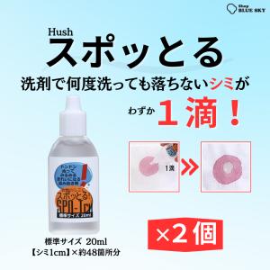 シミ抜き スポッとる ハッシュ 衣類 染み抜き 20ml ２個セット｜SHOP ブルースカイ