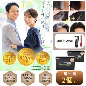 白髪染め サンカラーマックス男性用 75g ブラック ヘアカラー 2本セット