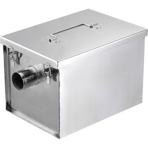 グリストラップ、商業廃水のグリス トラップ 8ポンド 商業用グリストラップ ステンレススチール インターセプター 5GPM レストラン カフェ レストランの台所のた