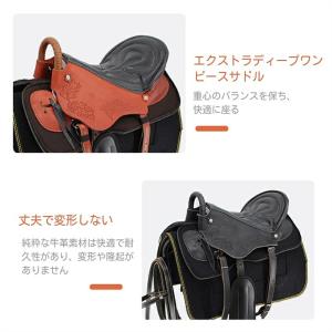 ウェスタンサドル 純牛革 レーシング 大人用 ...の詳細画像3