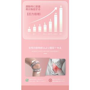 膝サポーター 2個入 膝蓋骨ストラップ 縄跳び...の詳細画像3
