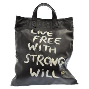 コムデギャルソン×Lewis Leathers Leather Tote Bag レザー トートバッグ ハンドバッグ ブラック｜shopbring