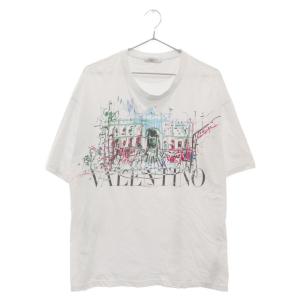 VALENTINO ヴァレンチノ 21SS ROMAN SKETCHES T-SHIRT プリント半袖Tシャツ ホワイト｜shopbring