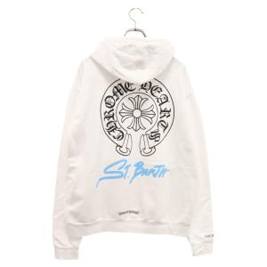 CHROME HEARTS クロムハーツ ST BARTH SWTSHRT PLVR LTD セントバース限定 プリントロゴ プルオーバーパーカー ホワイト｜shopbring