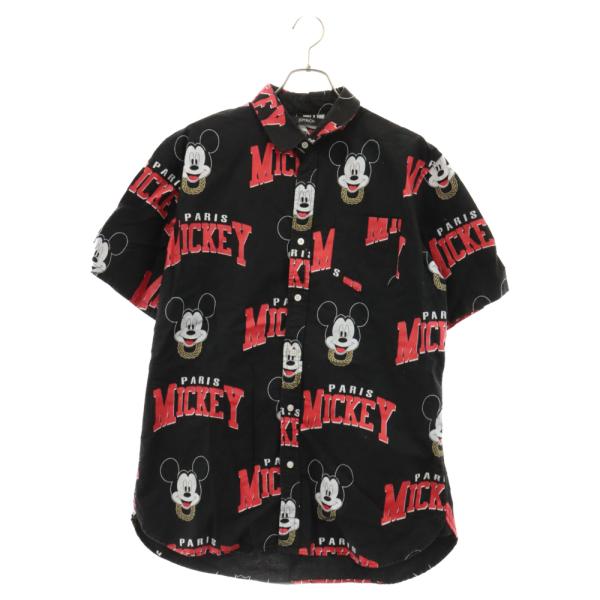 JOY RICH ジョイリッチ ×DISNEY Mickey ディズニー ミッキー総柄半袖シャツ ブ...