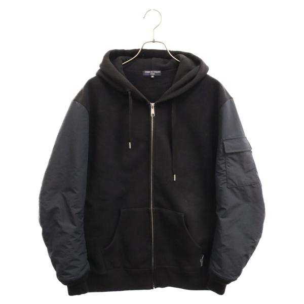 コムデギャルソンオム 23AW NYLON TWILL ZIP HOODIE HL-T026 ナイロ...