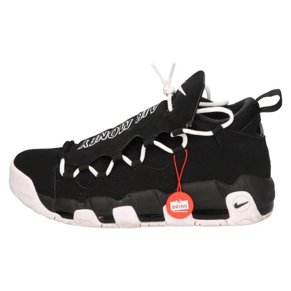 NIKE ナイキ AIR MORE MONEY BLACK/WHITE エアモアマネー ハイカットス...