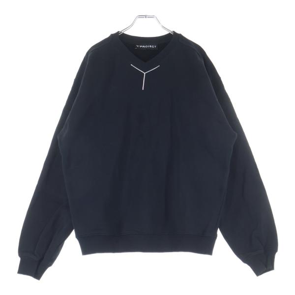 Y/PROJECT ワイプロジェクト 24AW ロゴ コットン スウェットトレーナー ブラック 20...