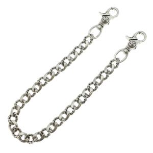 CHROME HEARTS クロムハーツ FANCY LONG-T/2クリップロングファンシー ウォレットチェーン シルバー BCA075