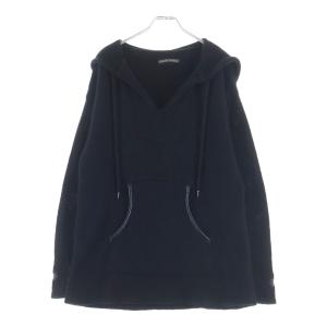 CHROME HEARTS クロムハーツ CASHMERE MOHAIR HOODIE 袖クロスパッチ タイニーCHクロス カシミヤ モヘア フーディ パーカー ブラック