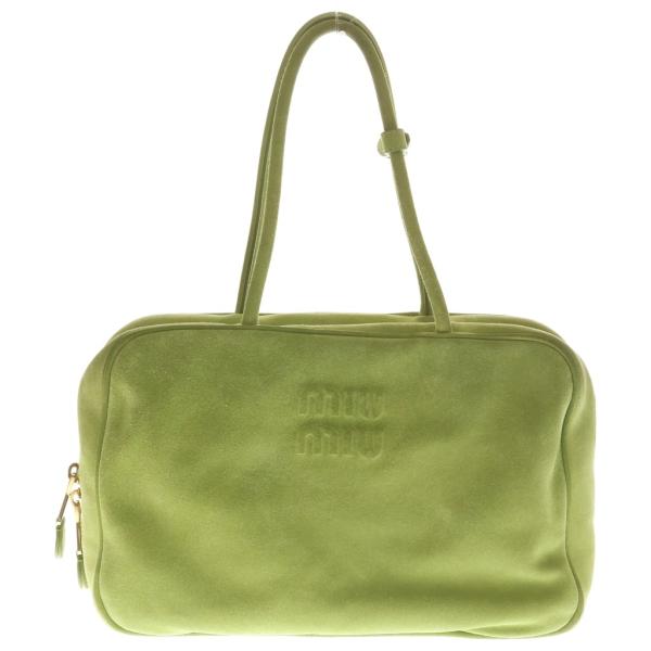 miumiu ミュウミュウ BEAU SUEDE BAG 5BB117_2CSS ボー スエードバッ...