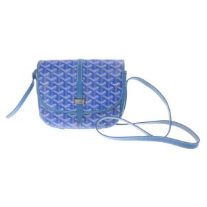 GOYARD ゴヤール ベルヴェデールPM ブルー ショルダーバッグ レザーポーチ｜shopbring