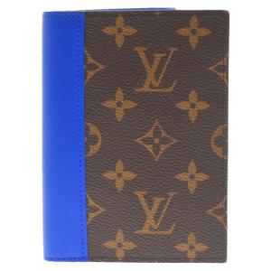 LOUIS VUITTON ルイヴィトン オーガナイザー ドゥ ポッシュ モノグラム カードケース ブラウン/ブルー M82956 RFID｜shopbring