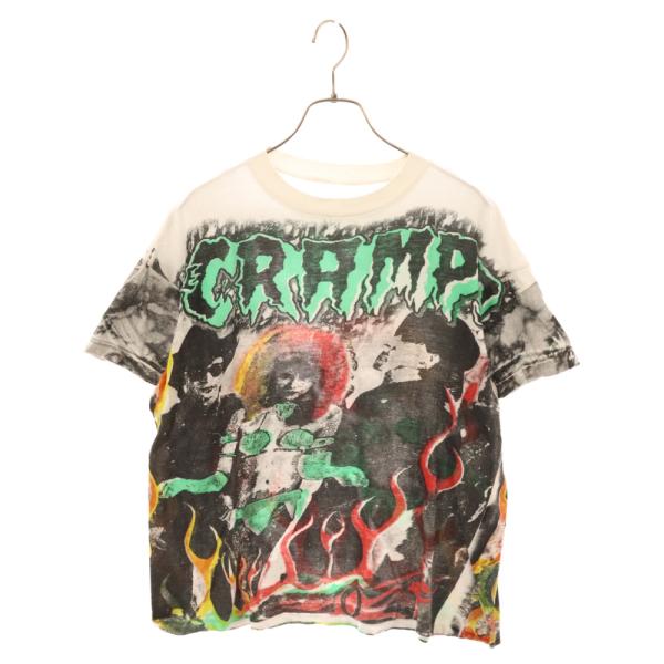 VINTAGE ヴィンテージ 80s THE CRAMPS ザクランプス パキ綿 プリント 半袖Tシ...