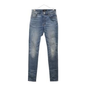 AMIRI◇ストレッチスキニ-デニム/ダメージ加工/ペイント/28/コットン  