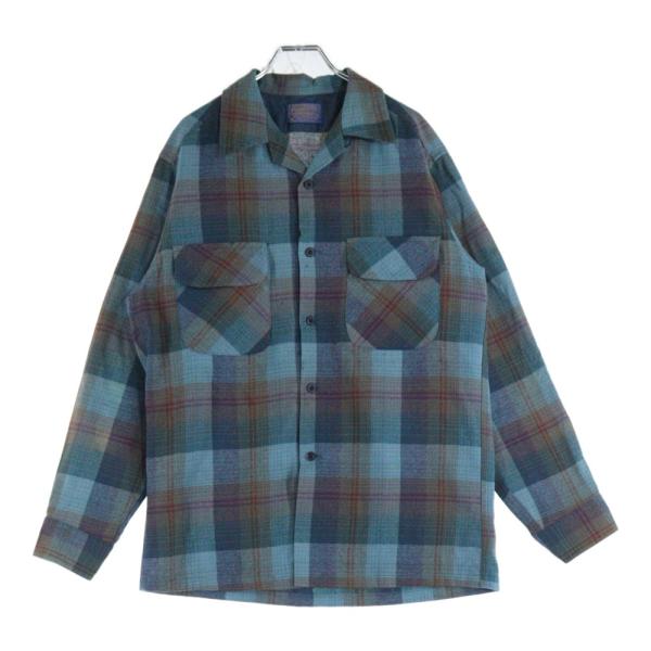 PENDLETON ペンドルトン 60s VINTAGE オンブレチェック 長袖シャツ グリーン/ブ...