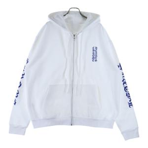 CHROME HEARTS オンライン限定袖ロゴプリントプルオーバーパーカー L