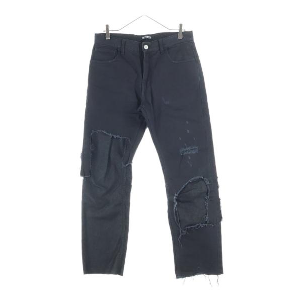 RAF SIMONS ラフシモンズ 23SS デストロイド ダブル デニム ジーンズ レイヤード ブ...