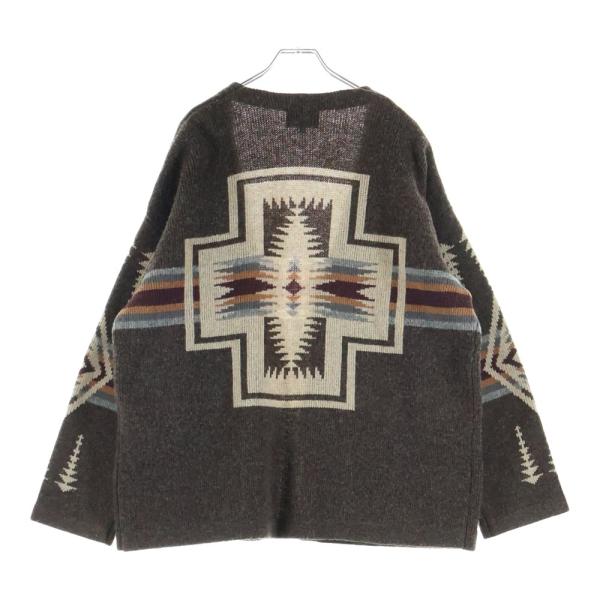PENDLETON ペンドルトン ネイティブ柄 ボタンレス カーディガン ブラウン