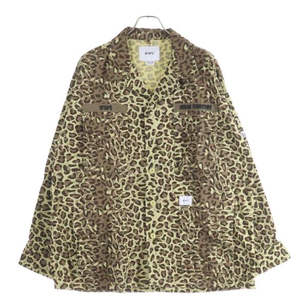 ダブルタップス 21SS JUNGLE 01 LS COTTON.TWILL.CAMO レオパード柄...