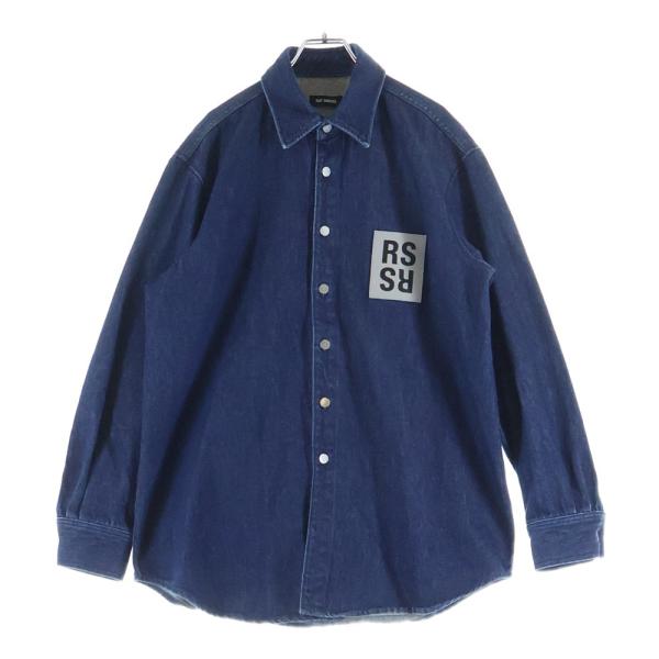 RAF SIMONS ラフシモンズ キャリーオーバーサイズデニムシャツ インディゴ 182-241