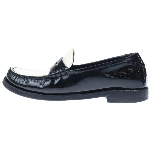 サンローランパリ Le Loafer Penny Slippers パテント ル ローファー ペニー...