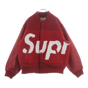SUPREME シュプリーム 24SS Big Logo Chenille Varsity Jacket ビッグロゴ シェニール バーシティジャケット ブルゾン レッド