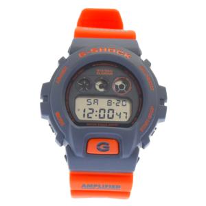 ヒステリックグラマー ×G-SHOCK DW-6900FS デジタルウォッチ 腕時計 ネイビー/オレンジ｜shopbring